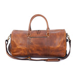 Vistara Lane Tan Leather Trolley Martin Bag