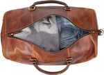 Vistara Lane Tan Leather Trolley Martin Bag